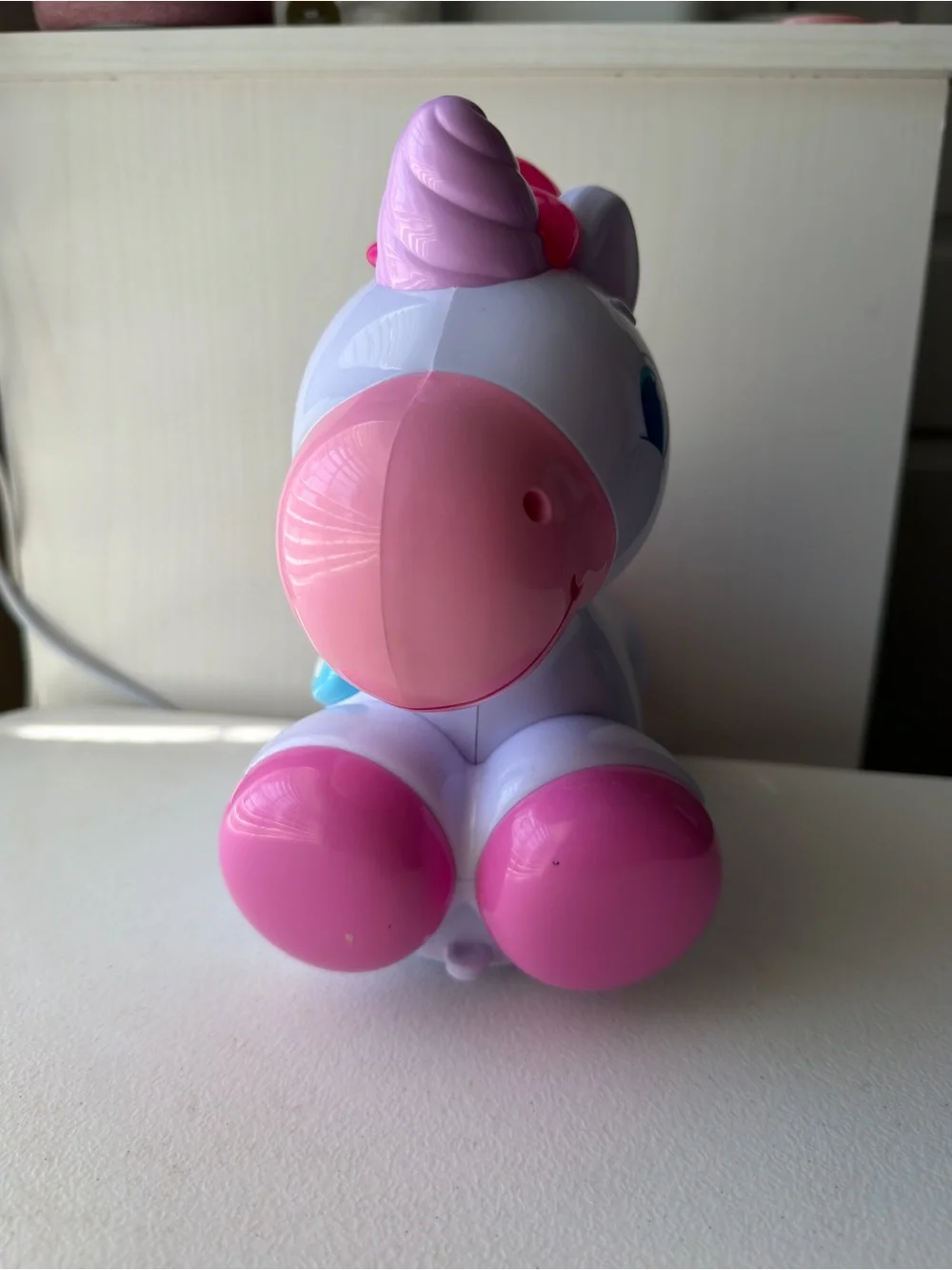 Bright Starts Rock & Glow Unicorn Musical Learning Toy Pink Crawling Babies